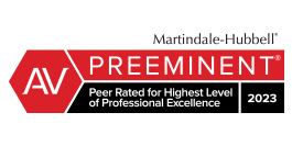 AV Peer Rated For Highest Level Of Professional Excellence 2023